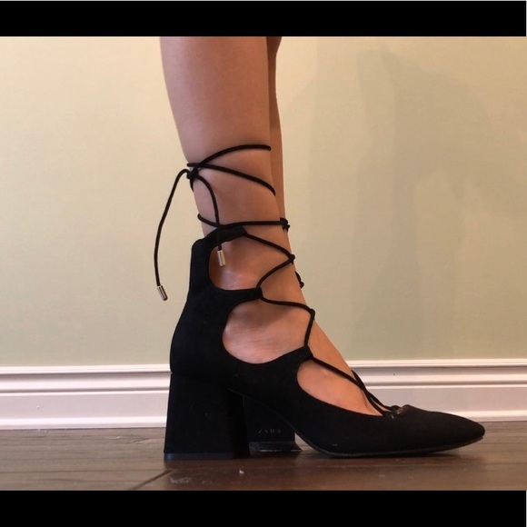 Zara lace up heels - Picture 4 of 7